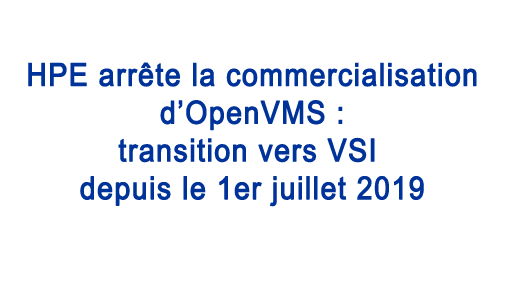 Transition HPE vers VSI